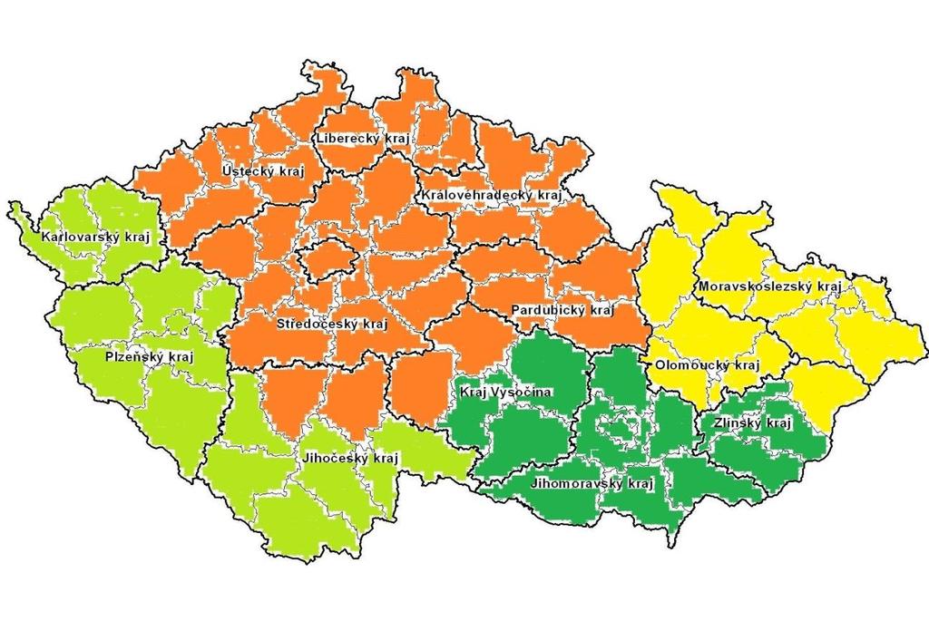 patří do atrakčního obvodu třídicího stroje, jsou vyobrazeny na obrázku číslo 4 světle zelenou