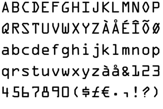 symbol. Program OCR analyzuje segmentované znaky úplně stejně, jako to dělá každý člověk. Program extrahuje různé tvary (čáry, kličky, mezery) a porovnává je s dodanou předlohou.