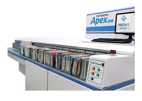 flexibilita systémů a softwaru inovace kontrola kvality adres Jedním ze zástupců firmy Bell a Howell je rychlý a modulární třídič Criterion Apex DM, který se rychle přizpůsobí obchodním potřebám na