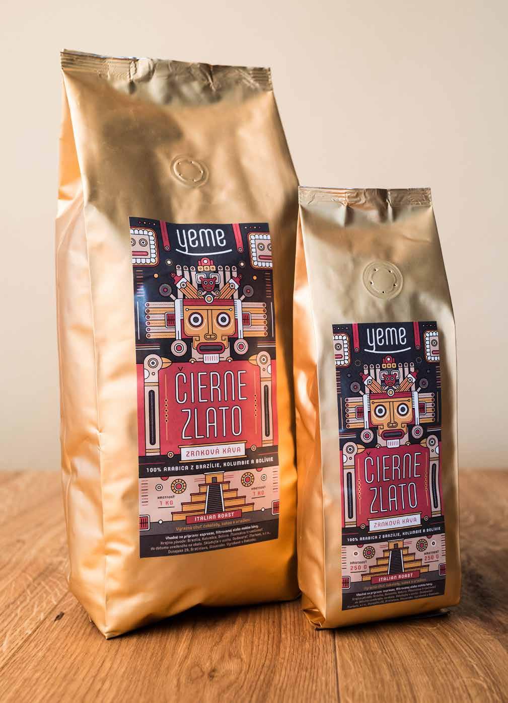 PACKAGING Dizajn balenia na prvú kávovú zmes z káv pochádzajúcich