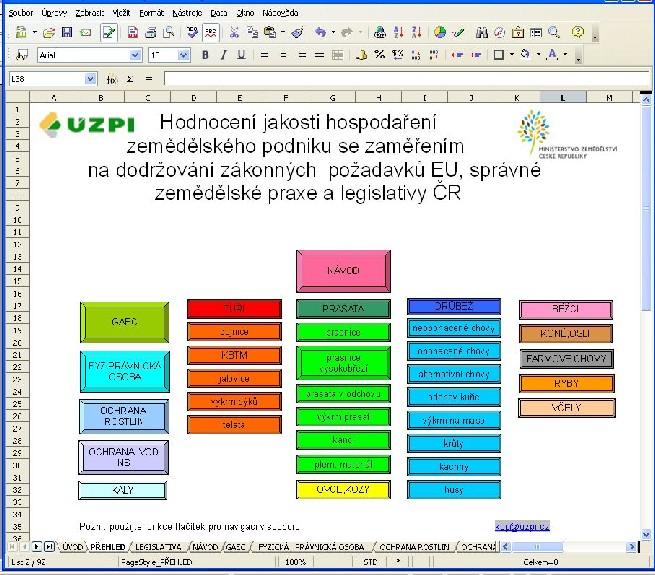 Nejprve vyplníte druh (tuři), až poté se budete věnovat jednotlivým kategoriím. V našem případě např. dojnicím.