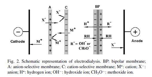 elektrodeionizace (EDI nebo CEDI). Pro znovuvyužití nebo purufikace roztoků jsou používány kombinace bipolární elektrodialýzy (EDBM) nebo elekto-elektrodialýzy (EDD).