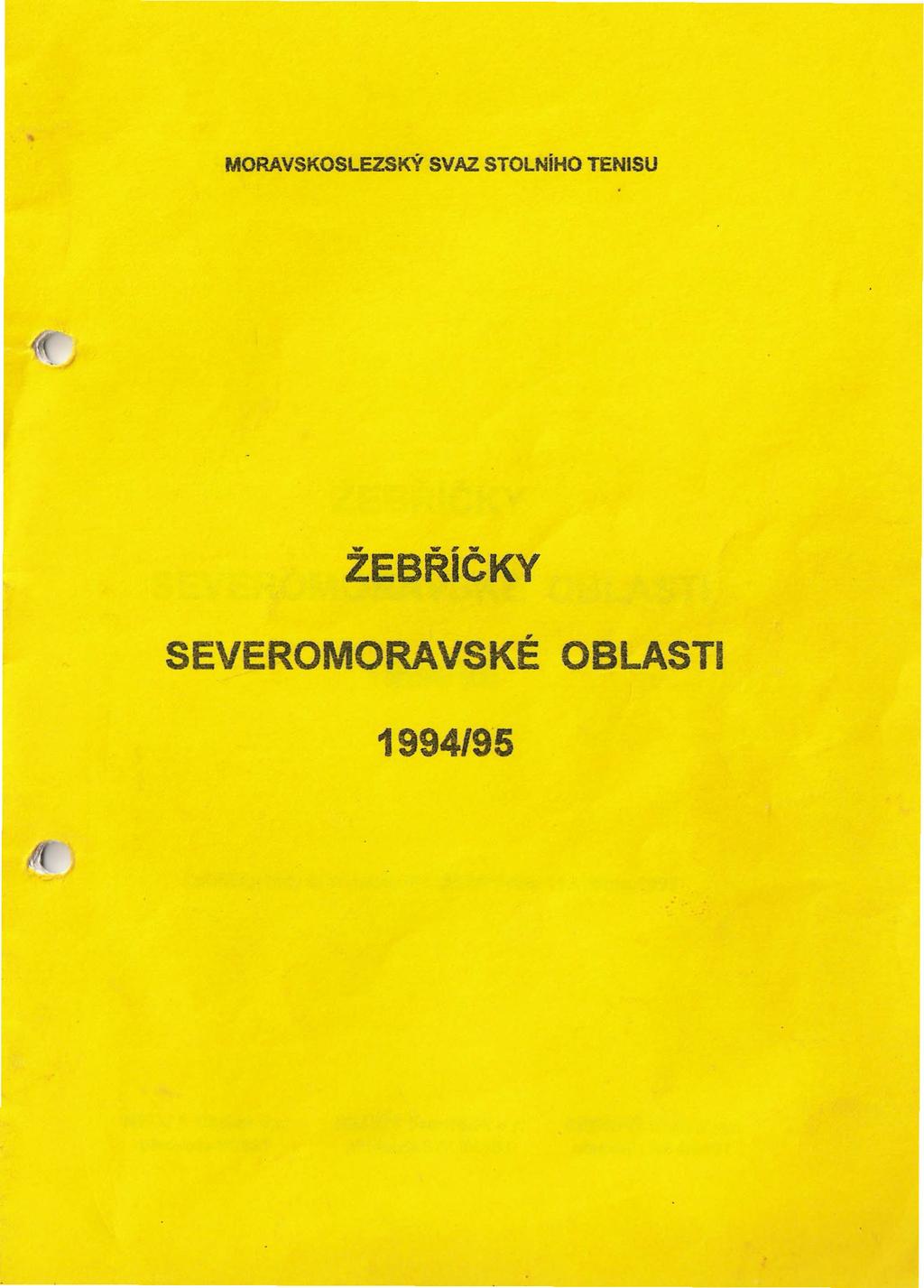 MORAVSKOSLEZSKÝ SVAZ.