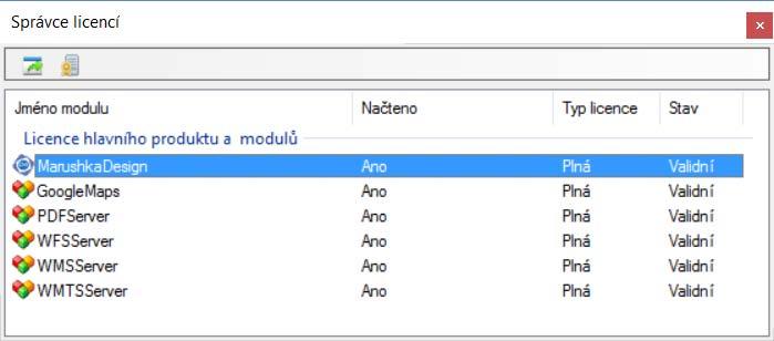 3.2.2 Vytvoření licence Tento postup je určen pouze pro správce licencí, který má k dispozici hlavní licenční soubor MarushkaDesign pro resort ČÚZK. 1. Spusťte aplikaci MapOO; 2.