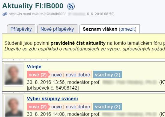 Příklady komunikace se studenty v IS MU z Katalogu e-learningu: Elektronický sběr domácích úkolů, referátů, seminárních prací a projektů Odevzdávárny Sběr vypracovaných úkolů a seminárních prací s