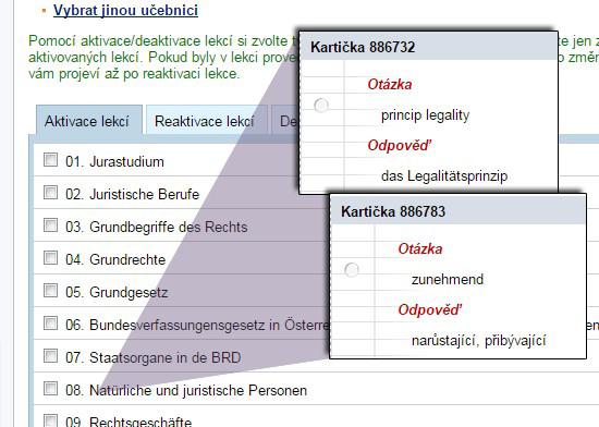 Učebnice pokrývají celkem 31 jazyků, z nichž nejvíce učebnic je vytvořeno pro angličtinu.