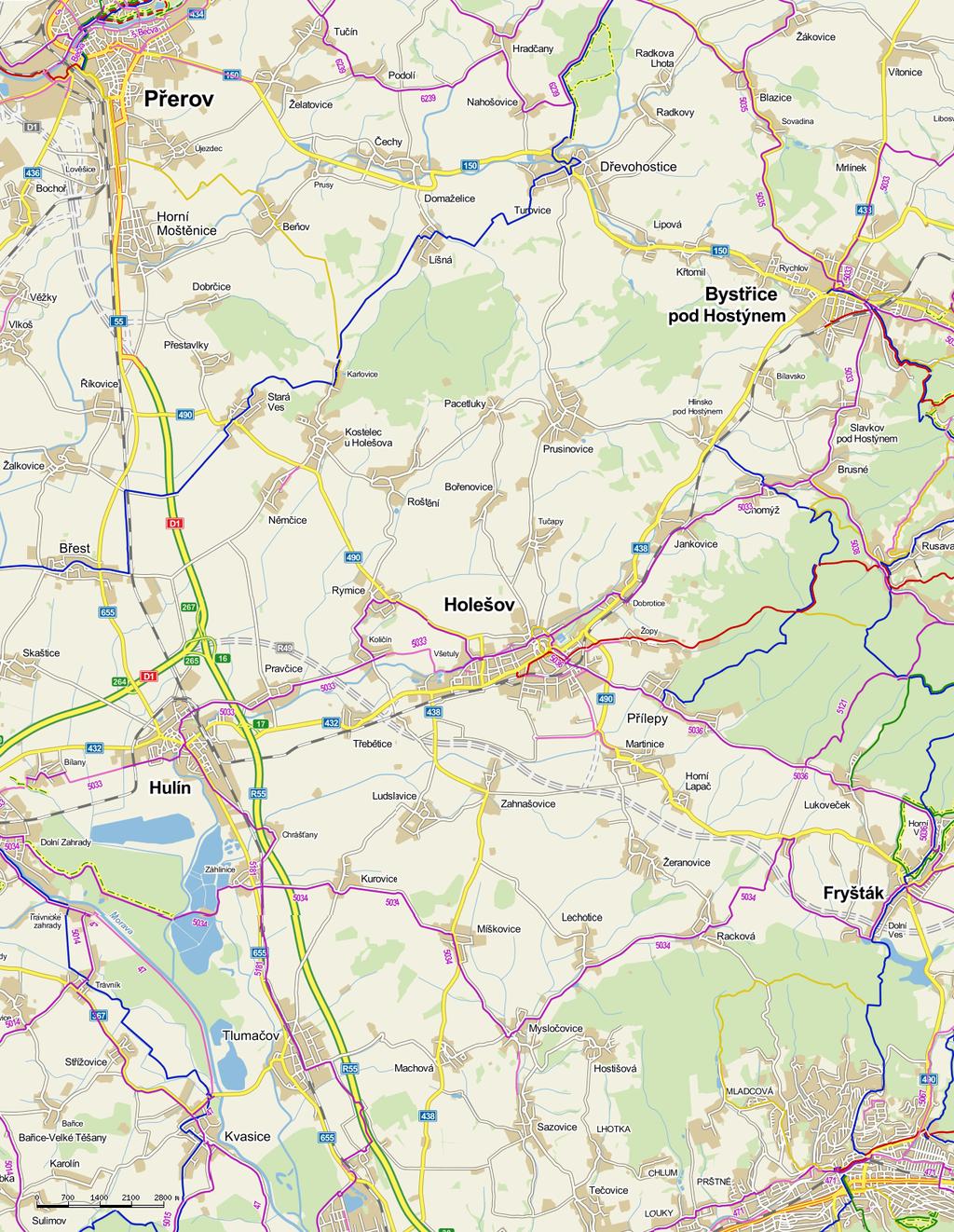 SCLLD ISRÚ 2014-2020 Mapa 17 Turistické trasy