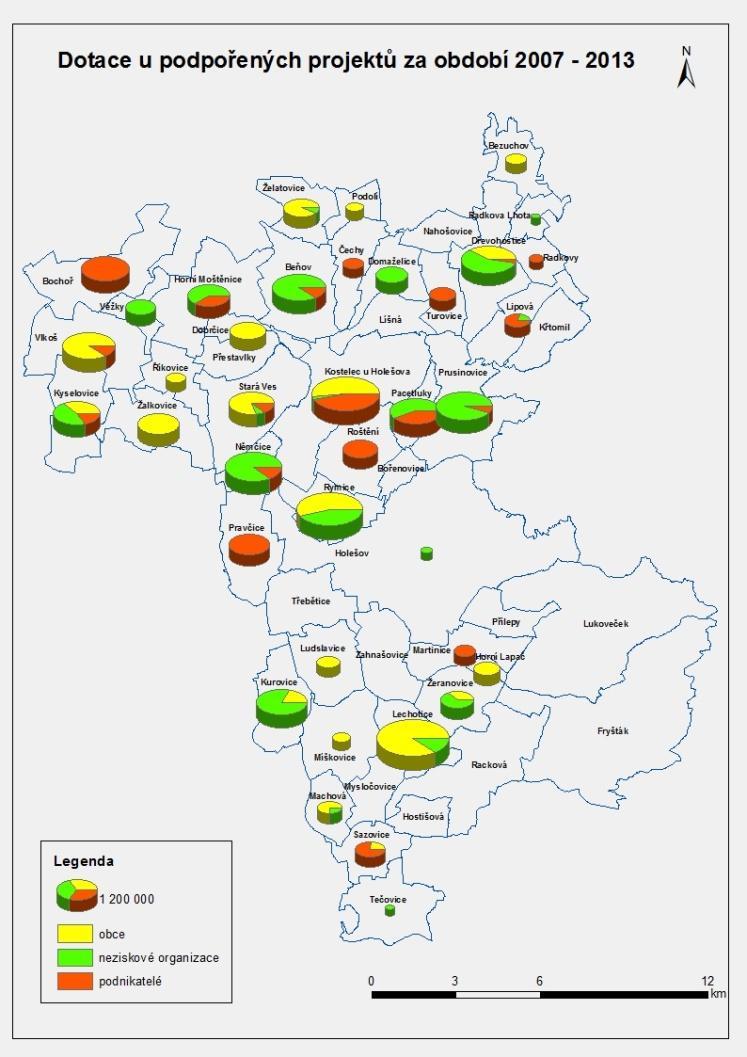 Mapa 4 MAS Partnerství Moštěnka, mapa výše