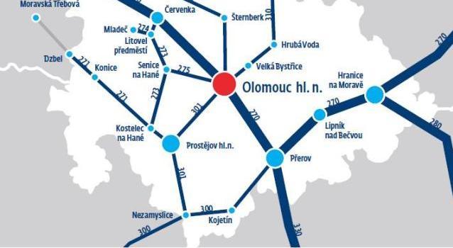 1.3.2. Železniční doprava Přerov je tradičním důležitým železničním dopravním uzlem evropského významu.
