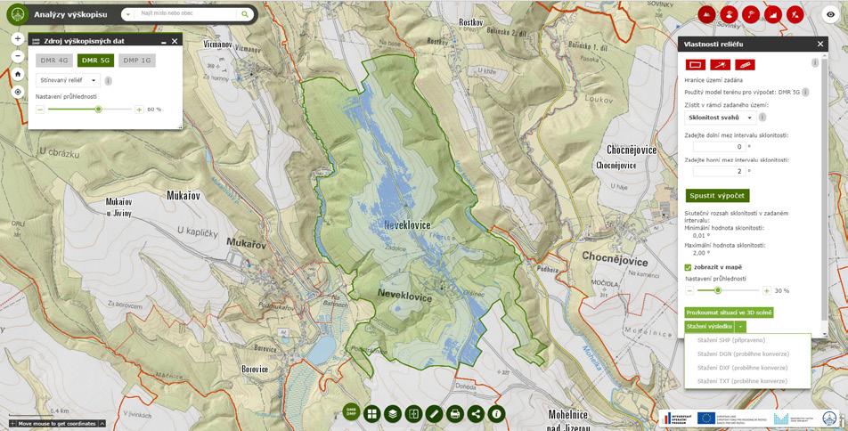cuzk.cz/arcgis2/rest/services/aspect_dmr5g/gpserver http://ags.cuzk.cz/arcgis2/rest/services/surfacedifference_dmr5g/gpserver Výsledek nástroje Vlastnosti reliéfu, tasku Mezní hodnoty nadmořských výšek (GP služba http://ags.