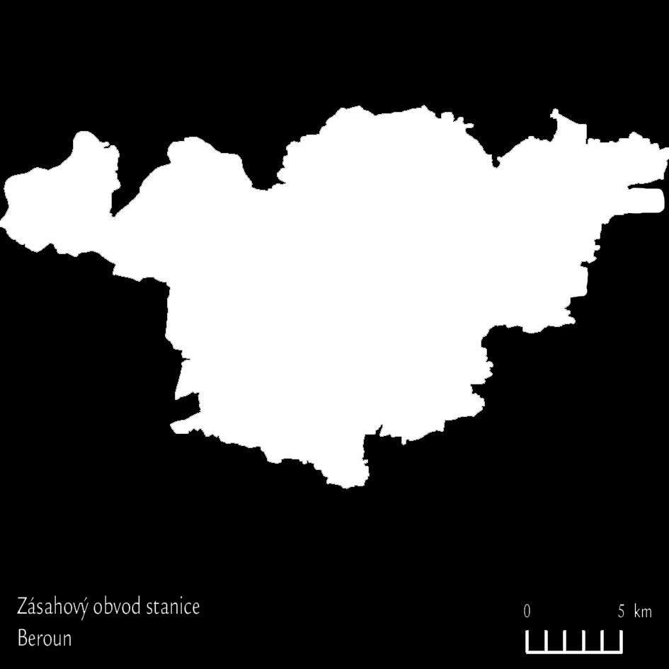 Mapy hasebních obvodů stanic HZS ČR s vyznačením polohy