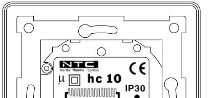 OBSAH BALENIA Termostat NTC HC 10 Podlahová sonda/čidlo (3m) Náhradný rámček Návod ELEKTRICKÉ ZAPOJENIE Prívod prúdu montážnym káblom 1,5