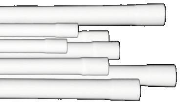 Délka: 2 m Pevné trubky hrdlované 320N arva: RL7035 (světle šedá) Pevné trubky 320N arva: RL7035 (světle šedá)