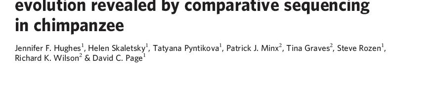 (alternativní promotory a alternativní sestřih) Chromosom Y člověka a