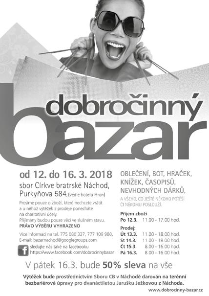 BŘEZEN POZVÁNKY, INZERCE 15 Domov důchodců Náchod Vás zve na PRODEJNÍ VELIKONOČNÍ VÝSTAVU RUČNÍCH PRACÍ NAŠICH KLIENTŮ.