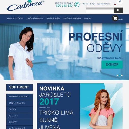 VÝROBKY CADENZA NAKUPUJTE v internetovém obchodě www.cadenza.cz zasláním e-mailu na info@cadenza.