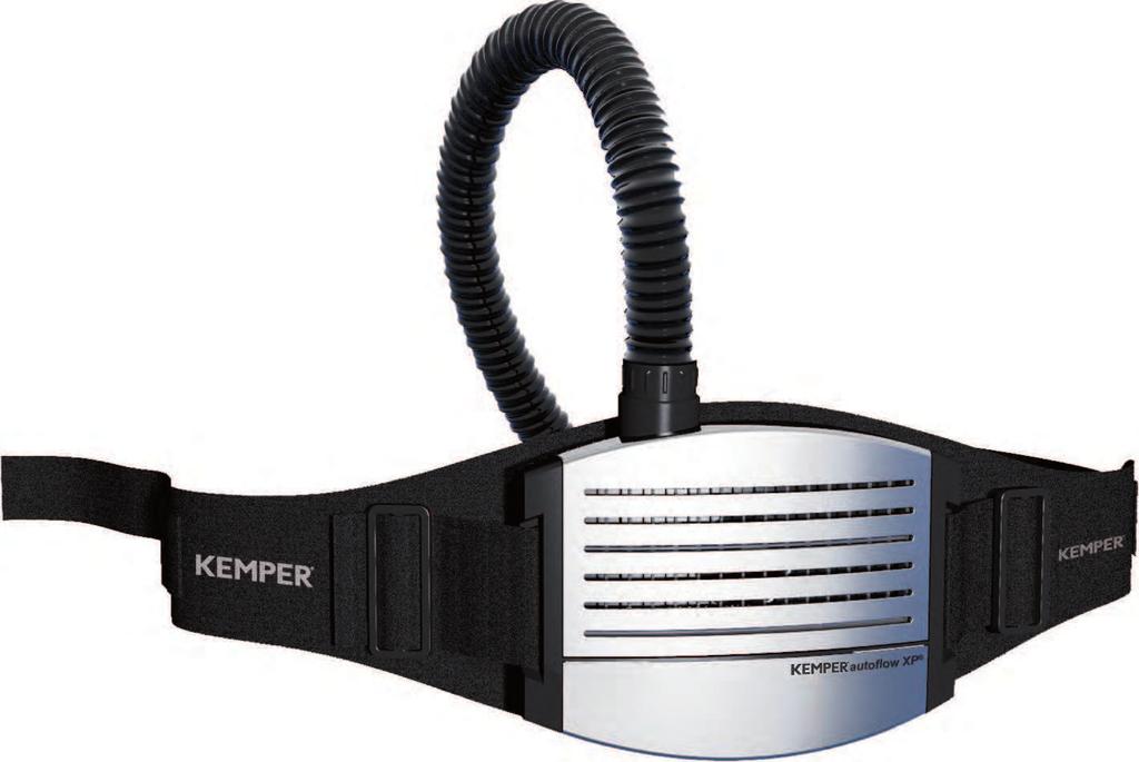 autoflow XP - dýchací systémy komfortní a výkonný Perfektní design filtroventilační jednotky KEMPER autoflow XP spojuje nejlepší možnou ochranu dýchání s pohodlnými pracovními
