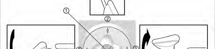 Joystick 1 stiskněte ve směru 2, prodloužení délky výsuvu.