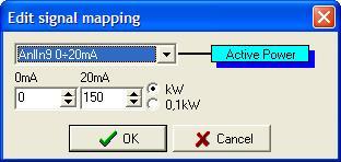 Kliknutím na název logického vstupu (Logical inputs) nebo fyzického výstupu (Physical outputs) v okn Mapování (I/O Mapp) servisního programu Manager se objeví okno s volbou, kam má být p íslušný