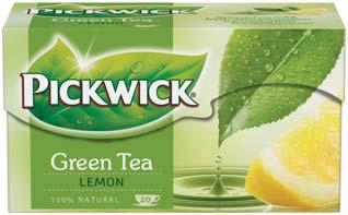 Zelený čaj, Zelený čaj s citronem, Černý čaj s