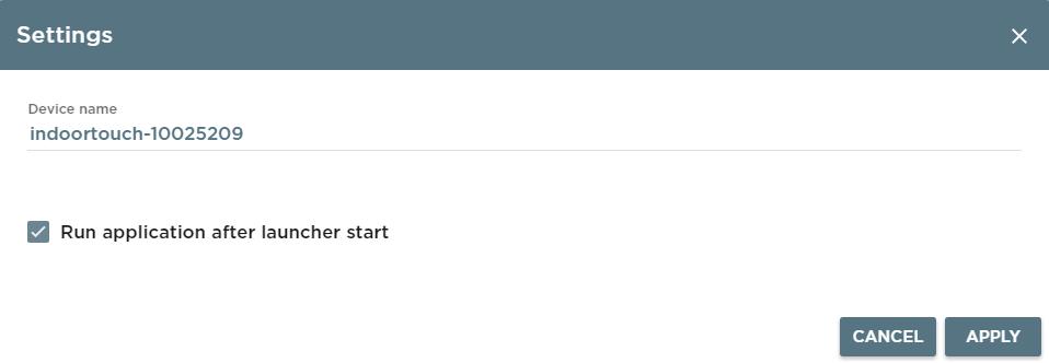 5.4.1.2 Settings Části umožňující nastavení dalších součástí 2N Helios IP Mobile: 5.4.1.2.1 Common 5.4.1.2.2 Password 5.4.1.2.3 SIP Proxy 5.4.1.2.4 Video 5.4.1.2.1 Common Tato položka umožní nastavit jméno 2N Indoor Touch zobrazované v 2N Helios IP Mobile a dále umožní nastavit spuštění aplikace ihned po startu launcheru.