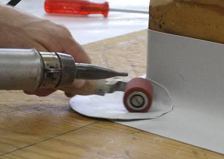 13. Přivařte kruh na jednu stranu rohu