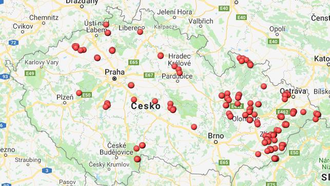 Výskyt ohnisek moru včelího plodu v roce 2017 3.7.2. Hniloba včelího plodu V letech 2015 a 2016 byla potvrzena ohniska hniloby včelího plodu na Trutnovsku v Královéhradeckém kraji.