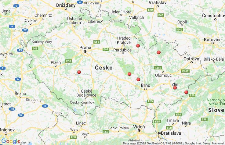 Pozitivní nálezy trichinelózy u lišek a divokých prasat v roce 2017 