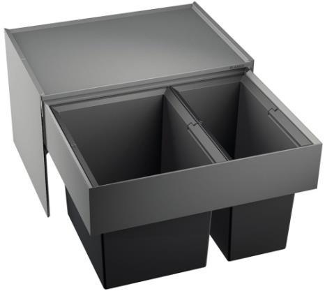 Materiál : plast /kov, Prevedenie : šedá 1x19L+1x30L Hĺbka 400mm EAN: