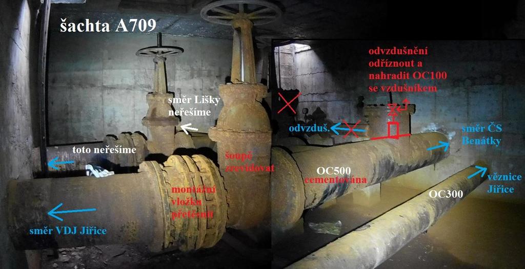 po dokončení cementace potrubí OC500 dodávka přeplátování otvoru s přesahem min 100mm a provedení sváru, přeplátování provedeno ocelí tl.