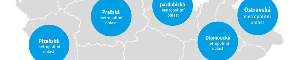 V České republice může tento nástroj využít sedm velkých metropolitních oblas a aglomerací. Regionální a místní orgány musejí v budoucnu pracovat společně a odbourat administra vní hranice.