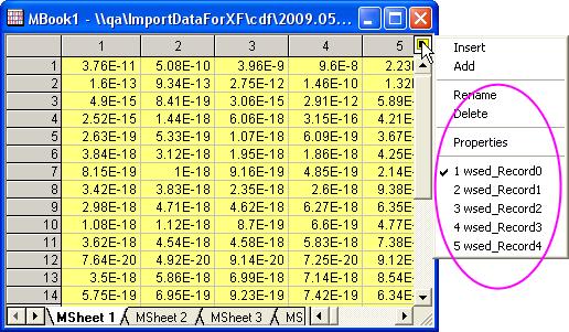 11 Origin hierarchia objektov OPJ MatrixObject 2d pole hodnôt reálne, celé a komplexné čísla Set Matrix Dimensions and Labels Set Matrix Properties Set