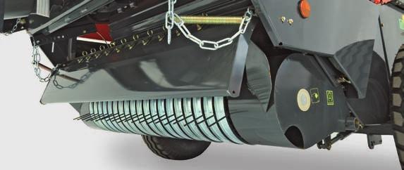 Vázací ústrojí je u lisů KUHN s pevnou lisovací komorou umístěno v přední části stroje, což obsluze umožňuje vynikající výhled na vázací proces z kabiny traktoru.