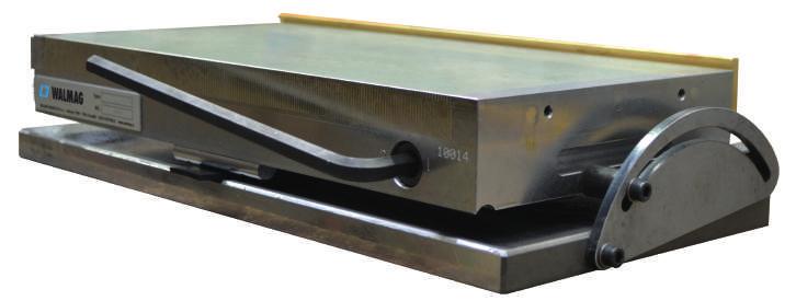 Sinusový stůl Fixar jednoduchý Vybavený kvalitním magnetickým upínačem Neomicro s jemným uspořádáním pólů ólová rozteč 1,9 mm (1,4 mm ocel a 0,5 mm mosaz) Nastavení úhlů v podélné ose přes měřidlo v