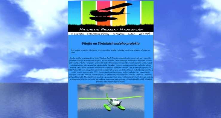Maturitní projekt hydroplán 31 C.