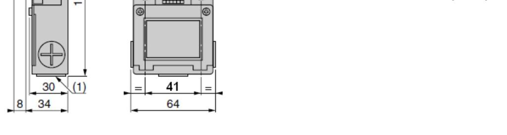 SENSOR SIZE (in mm) AND SCHEMA / ROZMĚRY SENZORU (v mm) A SCHÉMA : Dvoupólový senzor O + Z (XE2S P2151)