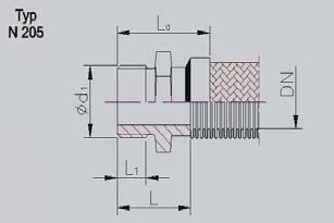 Ocelové koncovky s pevnými závity CS couplings with fixxed threads Nátrubek s vnitřním závitem dle ČSN ISO 7-1 Vsuvky s vnějším závitem Nipple with male thread dle ČSN ISO -1 according to ISO -1