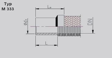 Nerezové koncovky s pevnými závity SS couplings with fixed threads Vsuvka s vnějším závitem dle ČSN ISO 7-1 Nátrubek s vnitřním závitem dle ČSN ISO 7-1, hladký Nipple with male thread acc.