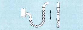 hose in a straight line - instal it