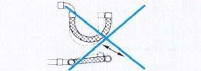 of the hose use pipe bends