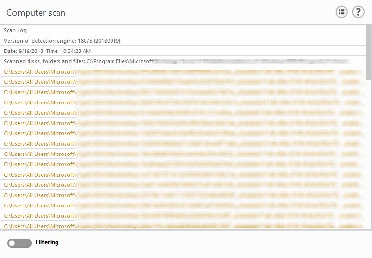 Je v pořádku, pokud určité typy souborů jako například zaheslovaná data nebo soubory využívané operačním systémem (například pagefile.sys a některé soubory protokolů) nemohou být zkontrolovány.