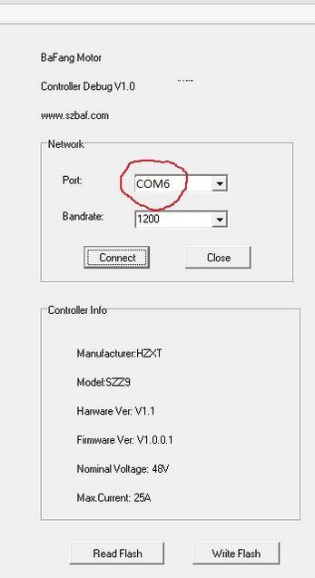 POZOR motor (řídící jednotkla) musí být připojen k baterii Párování USB kabelu s