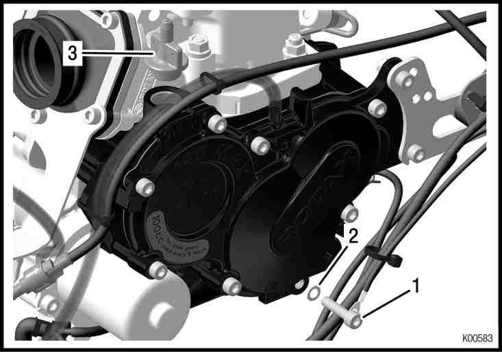 ROTAX 125 MAX evo, Junior MAX evo, Mini MAX evo, Micro MAX evo 9. Zkontrolujte hladinu oleje v převodovce Převodovka je již výrobcem motoru naplněna odpovídajícím množstvím oleje 100 cm 3 (0,026 gal.