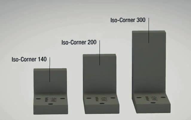 omezen sortiment délek. Iso-Corner je dodávaný ve třech délkách - snadná volba správné délky.