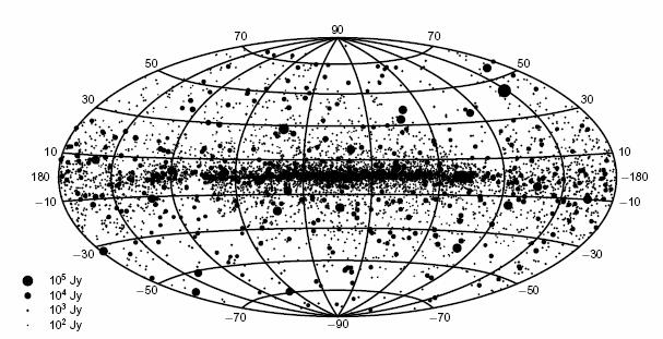 Zatímco na vlnové délce 60 nm je nejjasnějším objektem horká hvězda Adara (ε CMa), na vlnové délce 10 nm jsou nejnápadnější žhaví bílí trpaslíci.