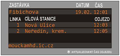 zastávek je vybavena inteligentními tabulemi s