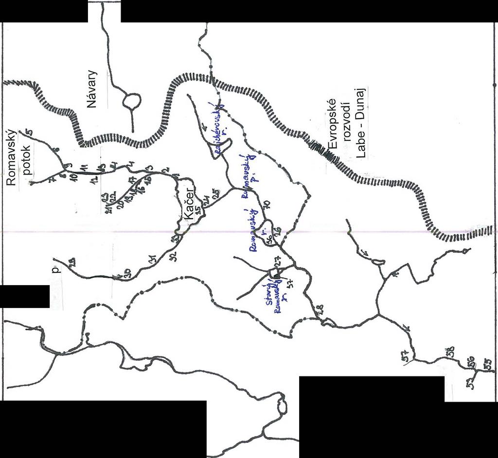 Mapka stanovišť - Jižní oblast,>, C,.