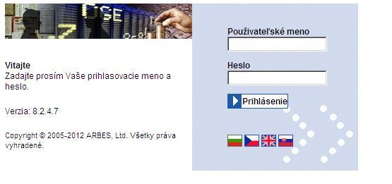 Aplikácia ARBES ON LINE prístup do databázy k Vašim klientom prehľad majetku, výkonnosti, operácií a výpisy klientov Priamy odkaz na aplikáciu: