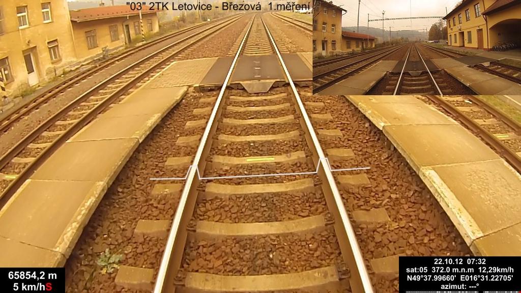 Zaměřování 1. Smyslem zaměřování prvků infrastruktury je změření jejich vzdálenosti v ose koleje od referenčního bodu. 2. Zaměřují se všechny podstatné prvky a stavby dráhy. 3.