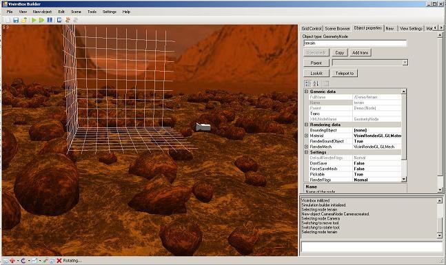 4.9 Editační prostředí Editační prostředí pro Visimbox, VISIMBUILDER, je rozšiřitelný nástroj umožňující práci se scénami, jejich ruční vytváření a úpravu, import / export do jiných formátů a další